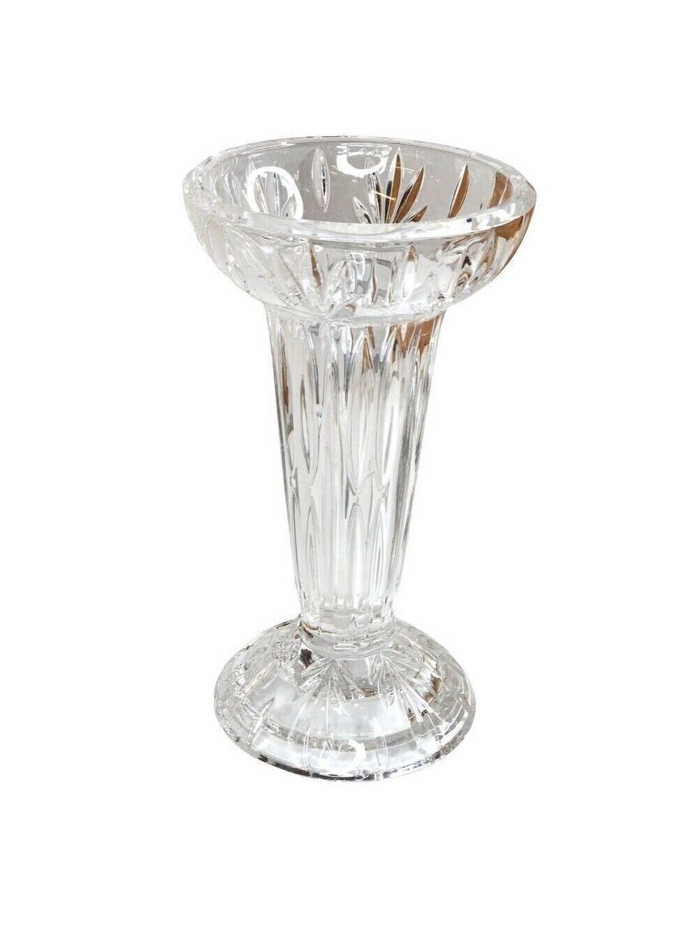 Princess House Lead Crystal Candle Holder / Bud Vase. Made in Germany 8 inch tal